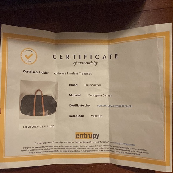 FLASH SALE
 - LV MONOGRAM KEEPALL  50 w/ dust bag, luggage tab, lock and key!! - Picture 11 of 11